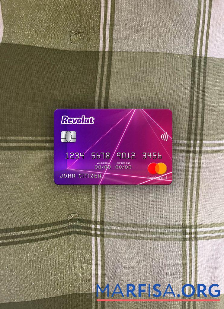 Downloadable United Kingdom Revolut mastercard photolook front real example